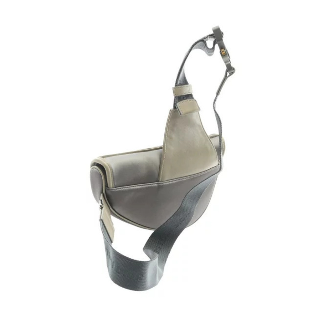 Dior Beige Crossbody Leather SADDLE Gray Bum Waist Bag Body Belt Tan Gray